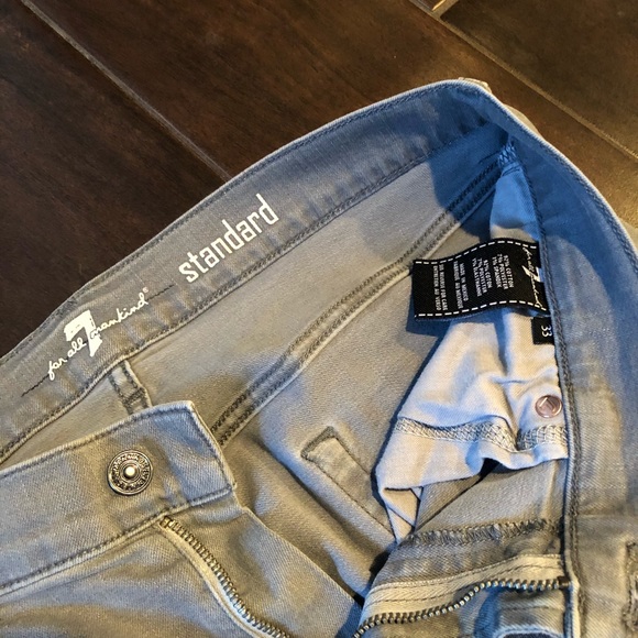 7 For All Man Kind Grey Jeans Standard - Picture 2 of 4